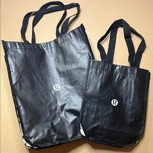 Lululemon Black Tote Bag Set